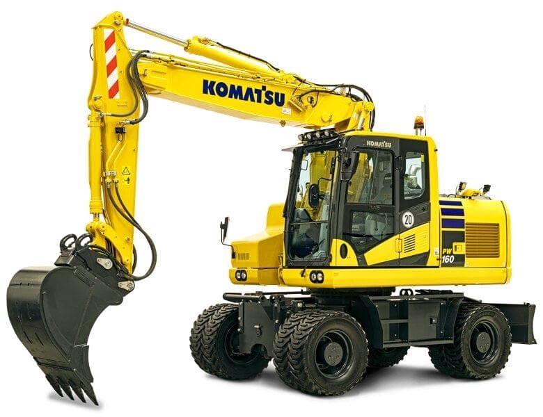 Komatsu PW160-11 - BobcatNuoma.eu - Profesionali technika Vilniuje